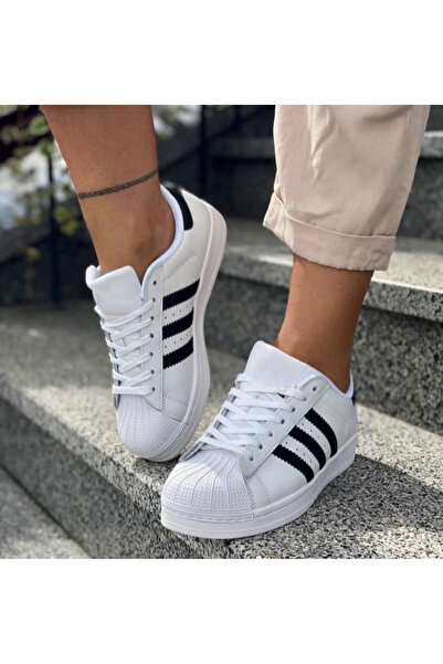 StyleArt Superstar Beyaz Siyah Spor Ayakkabı