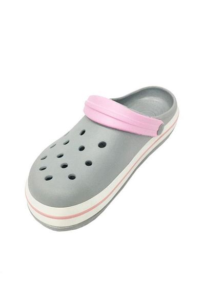 AKINAL Papuci de femei Akınal E195-24 Medical Sabo Ice Grey White Pink