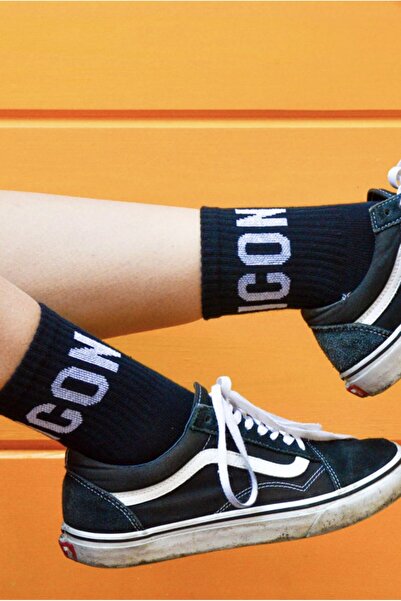 Bidigago ICON Written Black Athletic Unisex Socks