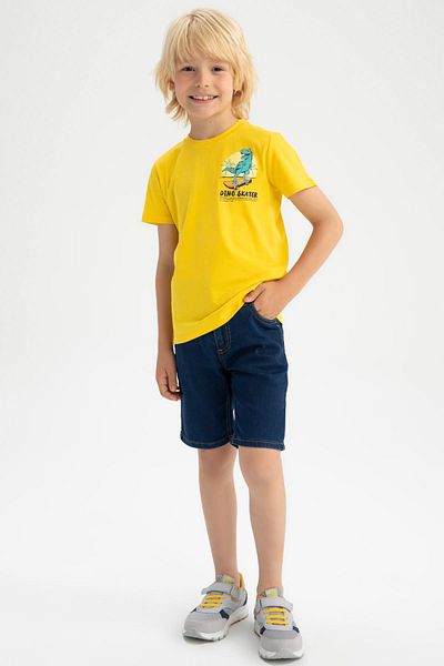 DeFacto Boy's Ripped Detailed Jean Bermuda Y5899a622hs