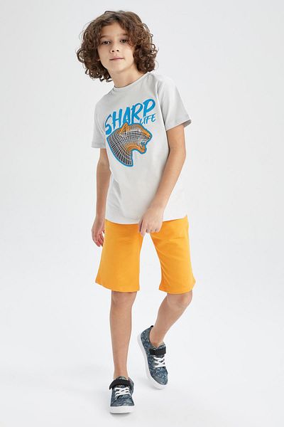 DeFacto Boys' Basic Bermuda Shorts Y6503a622hs