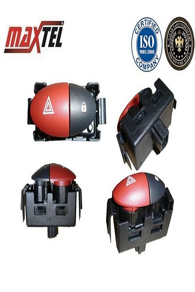 Maxtel   Özlinan Quadruple Flasher Switch Clio Ii (99-15) Kangoo Iii (10-) Master Iii 252100991 R