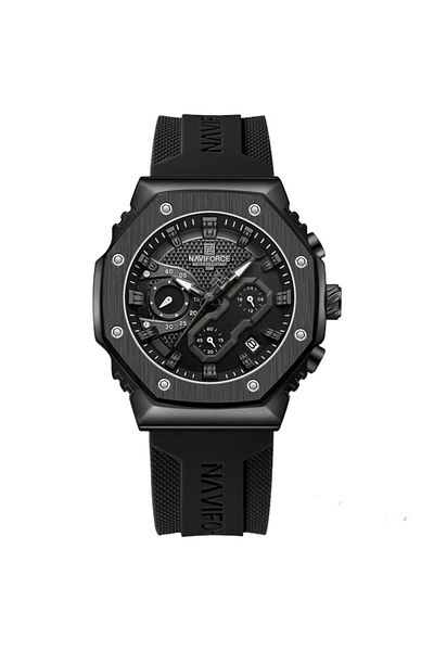 Naviforce 1903 Model Men's Silicone Cord Functional Wristwatch