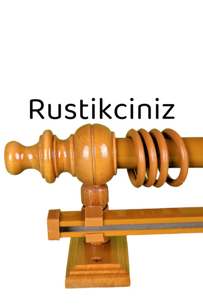 ALİ KAYA Ahşap Rustik Perde Askısı (125 RAYSIZ)