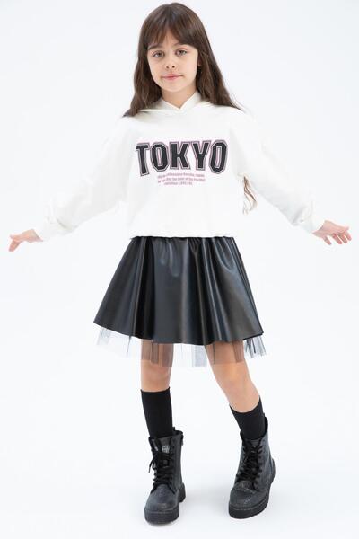 DeFacto Girl's Faux Leather Skirt