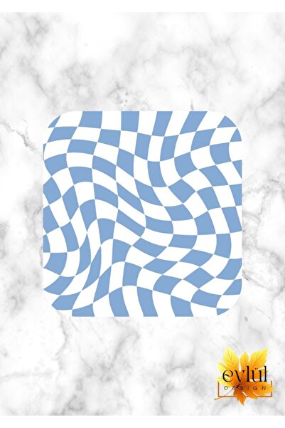 Eylül Design نمط الداما مطبوعة تصميم مخصص مطبوعة MDF كوستر مربع