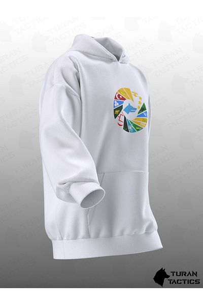 TURAN TACTICS 16 TURKISH STATES (HANEDANES) DESIGN OVERSIZE HOODIE (UNISEX)