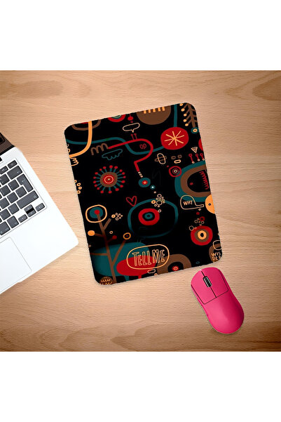 UcuruStore Tell Me правоъгълна подложка за мишка с опора за китката