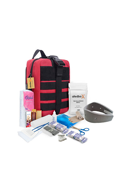 AFEDBOX TAX01-M Sırt Çantasına Takılabilir Full Donanımlı Outdoor Acil Durum ...