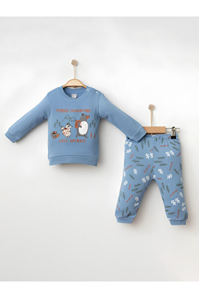 Rise Raba طقم بيجامة أطفال 100% قطن مكون من قطعتين بادي وأسفل 6-18 شهرًا