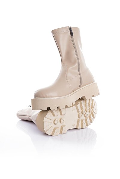 Getcho Volim Жіночі черевики на товстій підошві, бежеві