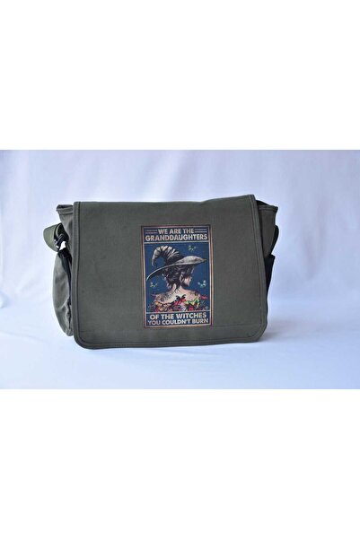 DENİKK Τυπωμένη τσάντα Messenger/Τσάντα με ρυθμιζόμενη ζώνη και τσέπες με φερμουάρ