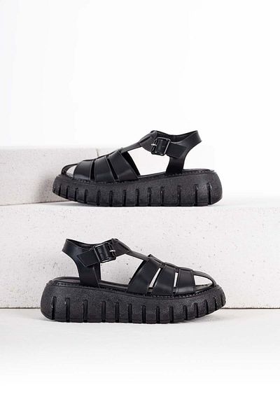 Getcho Schwarze Belinda-Sandalen für Damen