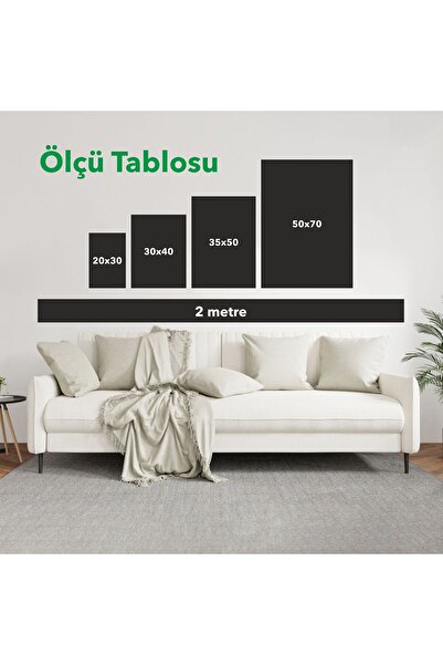 Dekorsiahome Ahşap Çerçeveli Tablo Seti AltınDağ