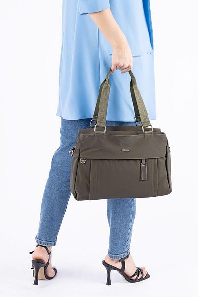 Getcho Sakrotes Women's Green Multi-Eye Large Size Women's Shoulder Bag Pu Leather Zipper Daily Use