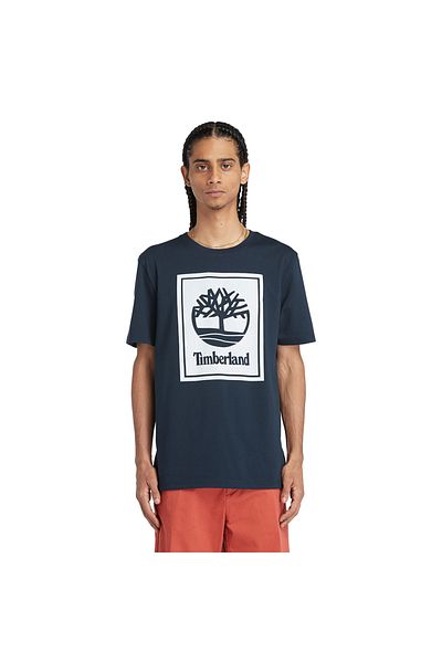 Timberland Ανδρικό μπλουζάκι μπλουζάκι με κοντομάνικο μπλε navy Tb0a5wqq4331