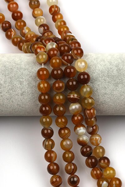 Alibaba Doğaltaş سلسلة حجر طبيعي من العقيق مدغشقر 10 ملم قطع كروي