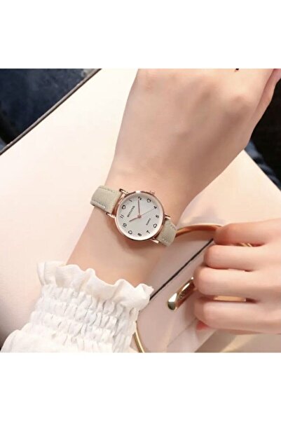 Toz Vintage Virtue Gri Kalpli Yuvarlak Saat