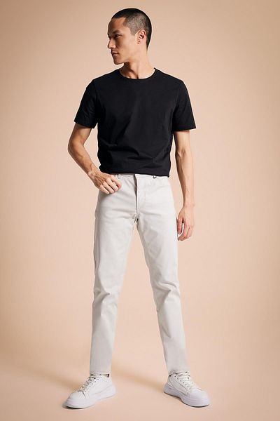 DeFacto Extra Slim Fit Skinny Leg Gabardine Chino Canvas Trousers R0298az23sp