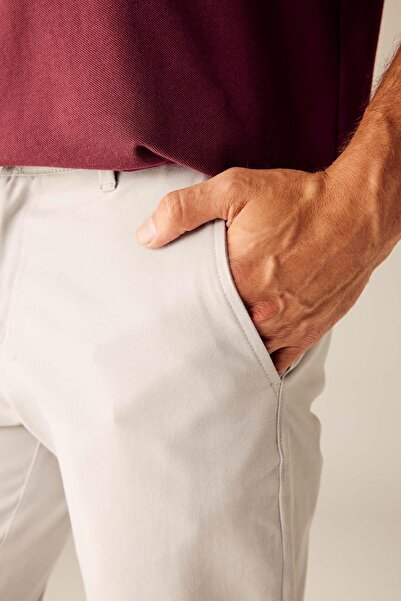 DeFacto Regular Fit Straight Leg Gabardine Chino Canvas Trousers T1052az23sp