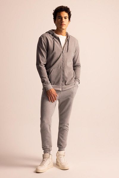 DeFacto Slim Fit Pocket Λεπτομερές εύκαμπτο παντελόνι φούτερ T8059az23sp