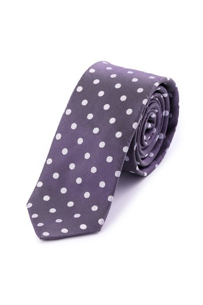 Hatemoğlu Navy Blue Patterned Classic Micro Tie