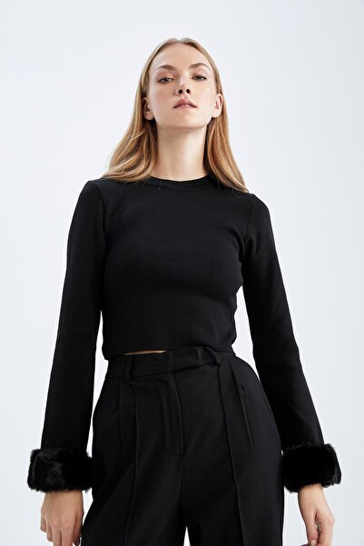 DeFacto Fitted Crew Neck Sweater Z1873az22wn