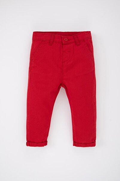 DeFacto Baby Boy Red Gabardine Basic Pants Z2703A223Sp