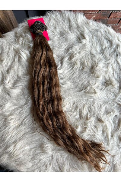 Suzan Peruk 70 Cm 50 Adet (0.6GR) 8 No %100 Doğal Gerçek Insan Saçı Mikro Kaynak Saç