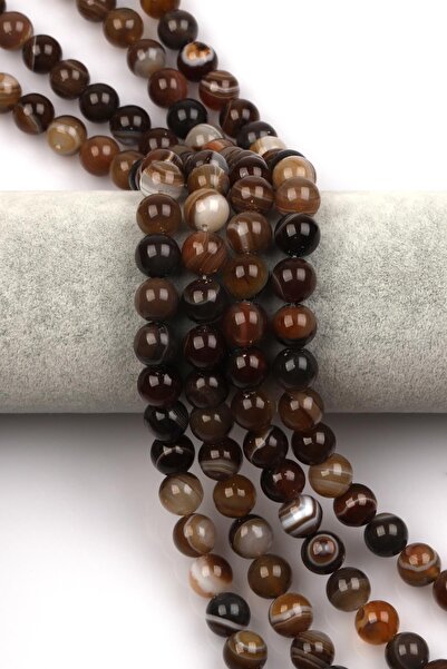 Alibaba Doğaltaş سلسلة حجر طبيعي من العقيق مدغشقر 10 ملم قطع كروي