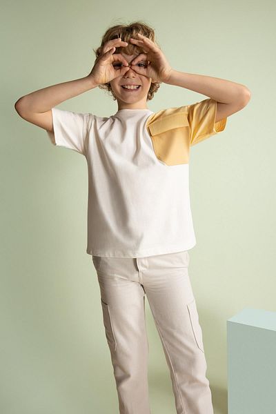 DeFacto Boys' Oversize Fit Crew Neck Short Sleeve T-Shirt Z3175a623hs