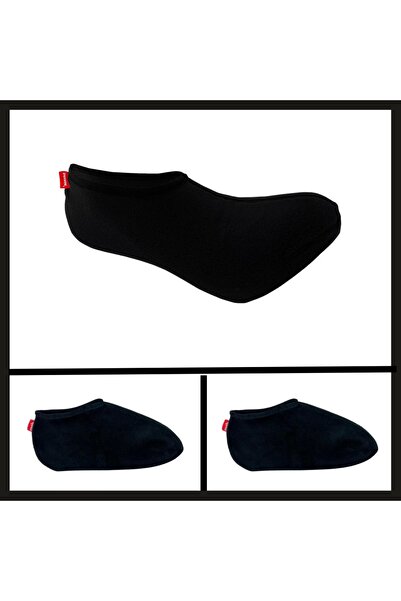 Uygunayakala Uyguna-Yakala Siyah Polar Patik-GER.065