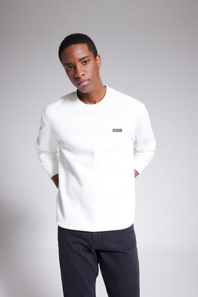 DeFacto Regular Fit Crew Neck Sweatshirt Z3149az23sp