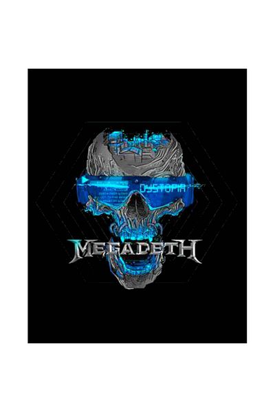 Z zepplin Megadeth Dystopia Skull Patch mare pe spate