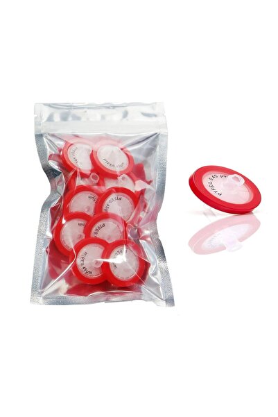 Zürih Ticaret Şırınga Filtre PTFE - Non Steril 0.45µm - Kırmızı - Hidrofilik ...