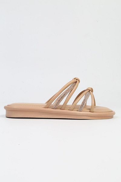 Pierre Cardin ® |   PC-5106-3891 Μπεζ-Γυναικείες Πέτρινες Παντόφλες Καθημερινές