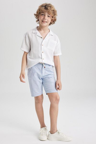 DeFacto Boy's Linen Look Basic Shorts Z4453A623Sm