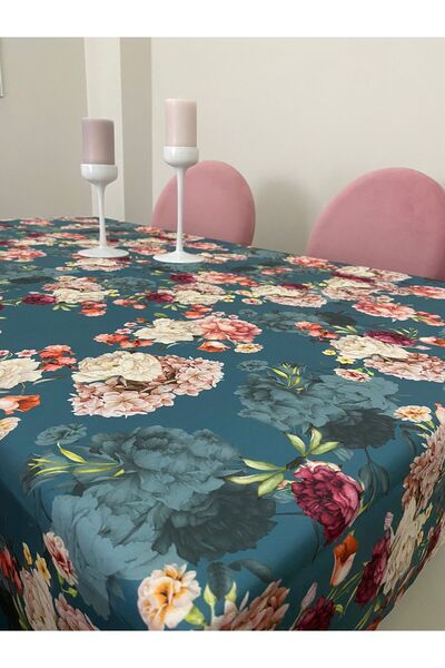 kozalak home مفرش طاولة مزين بالزهور - دعوة أنيقة وحديثة للزينة والطعام