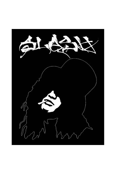Z zepplin Slash Portrait Text Patch mare pe spate