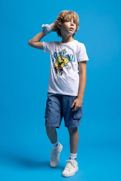 DeFacto Дънки с къс крак за момчета Kargo Z5125A623HS