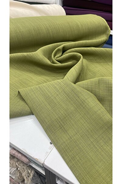etuval Linen Etamin Punch Ve Pano Kumaşı YEŞİL 100x160