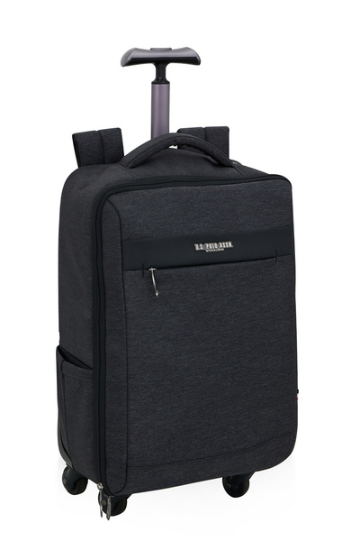 U.S. Polo Assn. 23679 geniş hacimli seyahat sırt çantası tekerlekli şifreli FÜME