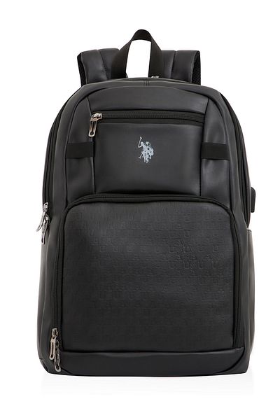 U.S. Polo Assn. US Polo Assn23716 Batoh Školní taška Taška na notebook Taška na notebook Cestovní taška na kemp ČERNÁ