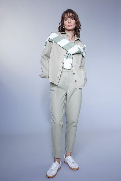 DeFacto Pantaloni largi din Gabardine 100% Bumbac S2790az23sm