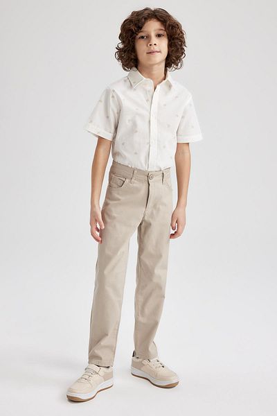 DeFacto Boy's Gabardine Basic Straight Pants X4224A623Sp