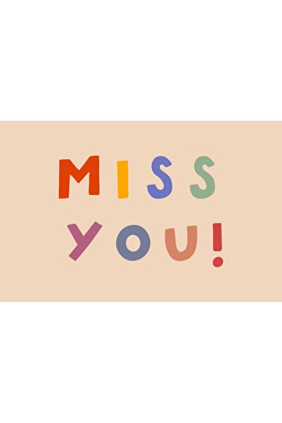Konsept Tebrik Kartı-Miss You