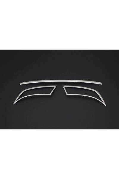 Omsa Skoda Octavia A7 Krom Egzoz Ucu Arka Difüzör 3 Parça 2013-2019 Arası