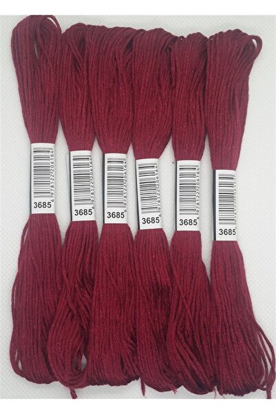 ALMİŞ 6 komada jednobojne etaminske narukvice za vezenje križnim vezom, brazi...