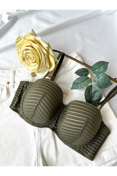 La Noche Lingerie Khaki Recovery Lotus Bra