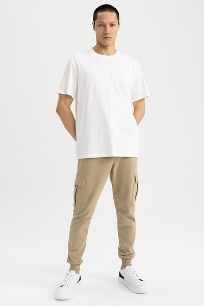 DeFacto Νέο Regular Fit Crew Neck 100% βαμβακερό T-shirt Z6860az23sm